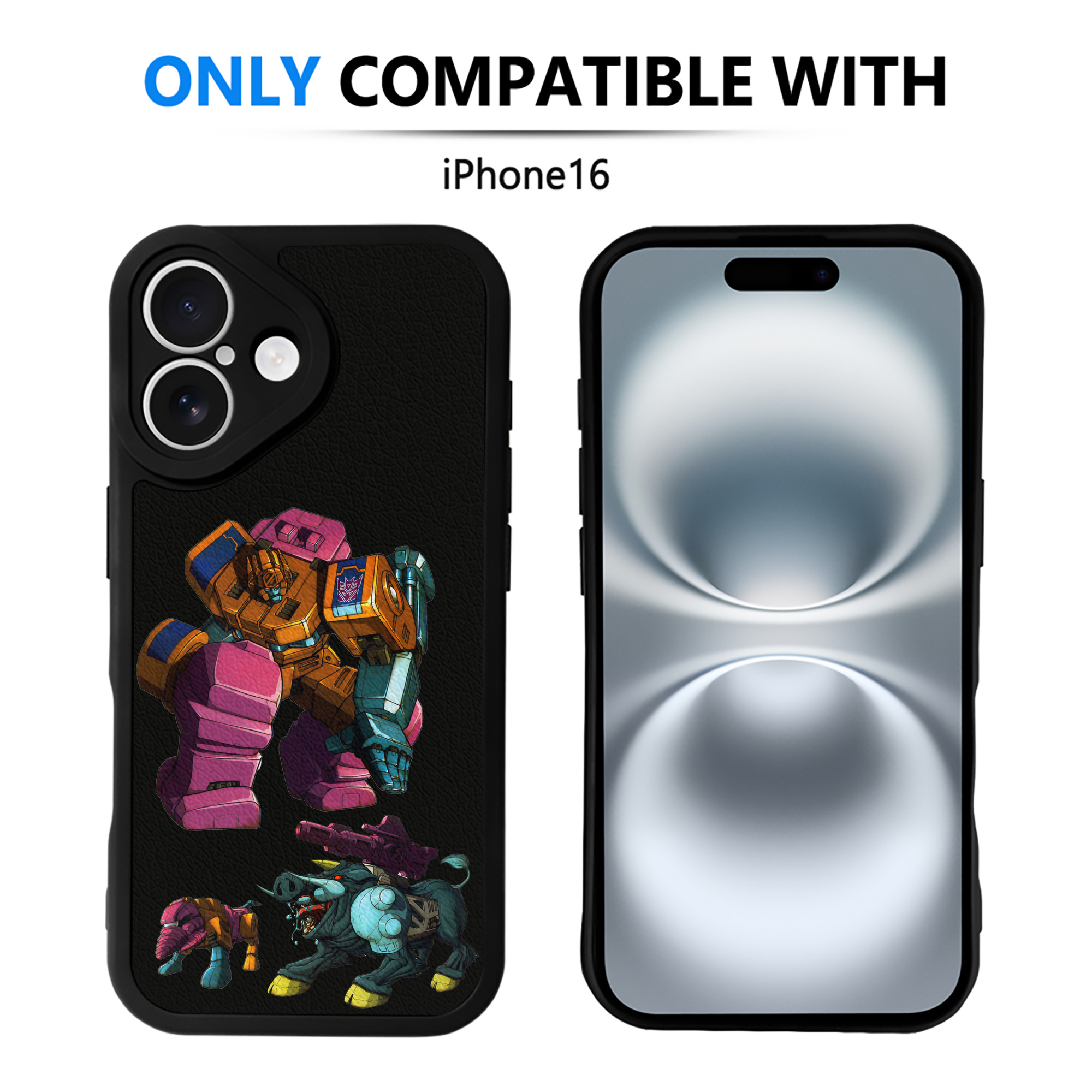 （画像用）  【iPhone 16シリーズ対応】シリコンスマホケース（レザー調） 材質：シリコン